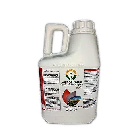 Uréia Liquida N30 Concentrada - 5 Litros - Rende 1000 Litros
