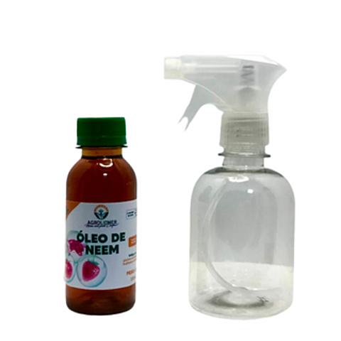 Óleo de Neem/Nim 100ml Concentrado + Borrifador - Rende 30 Litros